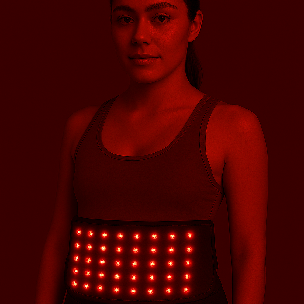 ANLT 60-LED Red & Infrared Light Therapy Belt – 660nm & 850nm Wrap for Fat Burning, Pain Relief & Muscle Recovery - ANLT