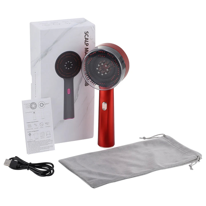 ANLT Red Light Scalp Comb – Hair Growth Massager with Vibration & Oil Applicator - ANLT