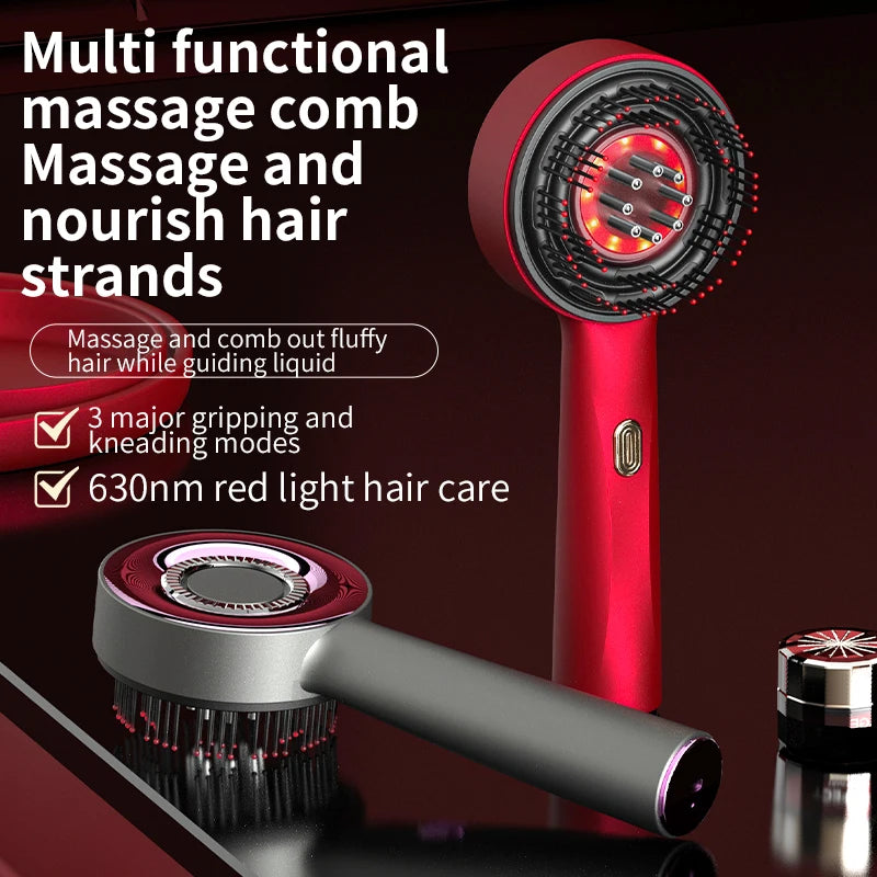 ANLT Red Light Scalp Comb – Hair Growth Massager with Vibration & Oil Applicator - ANLT