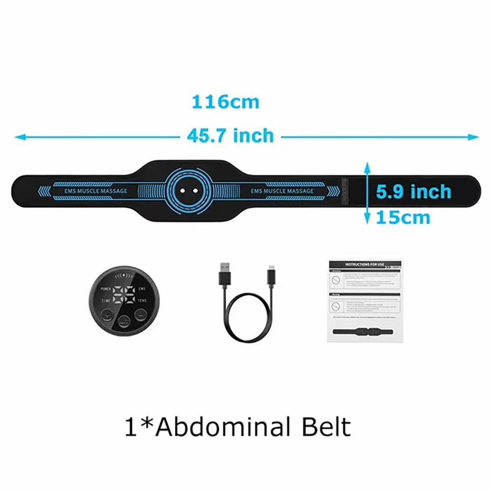 ANLT EMS Abdominal Stimulator Belt – Intelligent Muscle Training & Slimming Device (USB Rechargeable) - ANLT