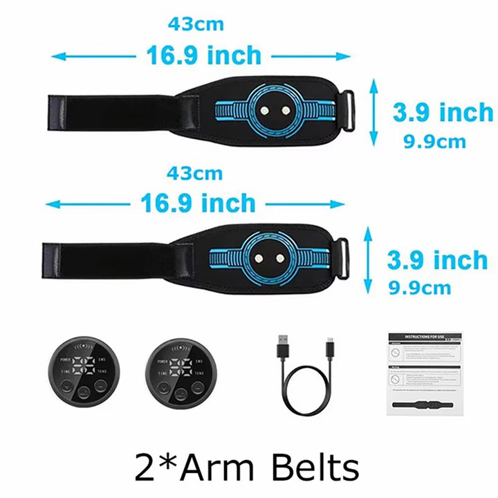 ANLT EMS Abdominal Stimulator Belt – Intelligent Muscle Training & Slimming Device (USB Rechargeable) - ANLT