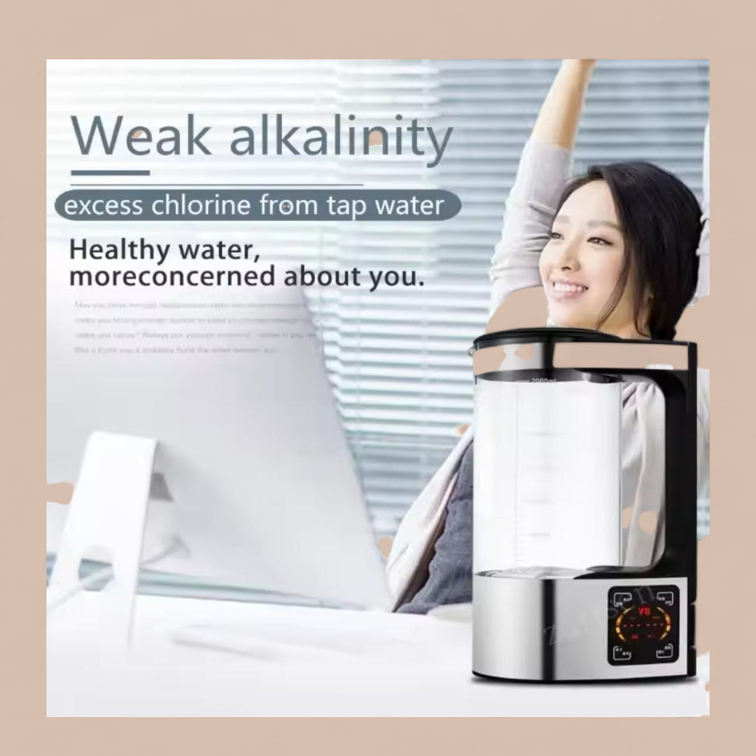 2L Hydrogen Water Bottle Alkaline Ionizer Machine