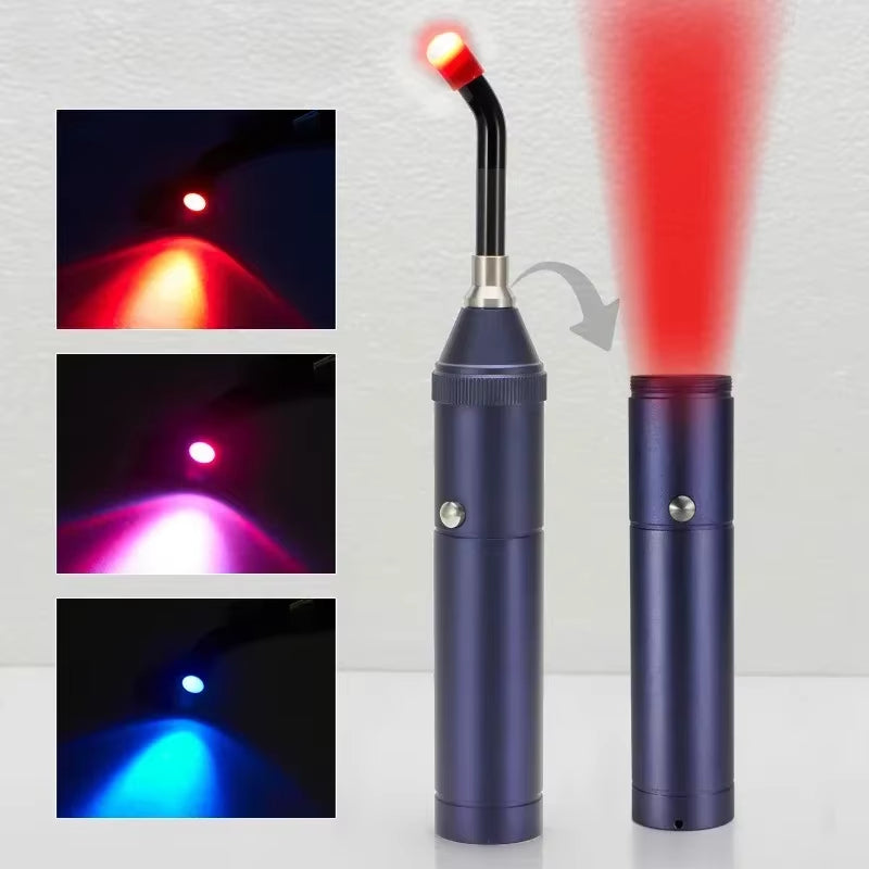 Red Light Therapy Device Cold Sore Canker Sore Treatment Infrared Light Therapy Wand for Mouth Nose Ear Knee Feet Hands Ankle