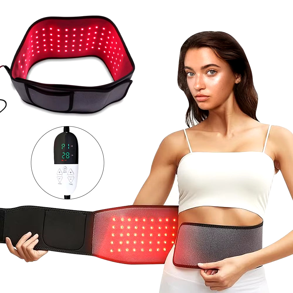LED Infrared Red Light Therapy Belt for Body Pain Waist & Back Relief Therapy Device for Muscle Shoulder Joints Pain Relief