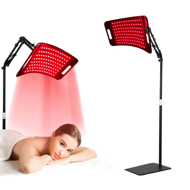 ANLT 30W LED Red & Infrared Therapy Lamp with Stand – 660nm & 850nm Adjustable Light for Muscle Pain & Skin Rejuvenation