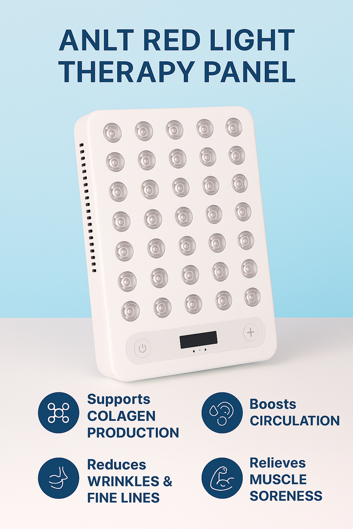 ANLT Red Light Therapy Panel – 60-LED Deep Penetration Device for Skin Health, Pain Relief & Muscle Recovery