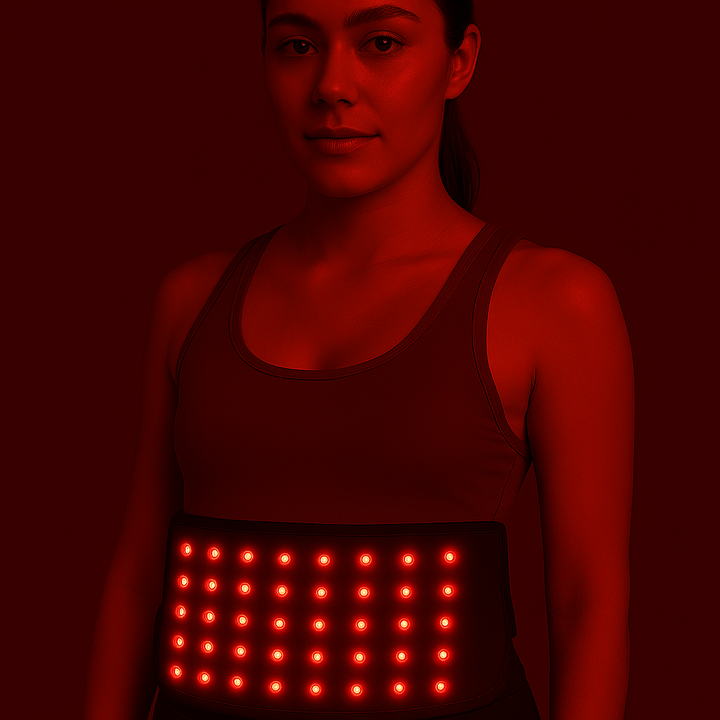 ANLT 60-LED Red & Infrared Light Therapy Belt – 660nm & 850nm Wrap for Fat Burning, Pain Relief & Muscle Recovery