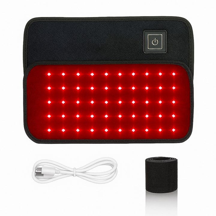 ANLT 60-LED Red & Infrared Light Therapy Belt – 660nm & 850nm Wrap for Fat Burning, Pain Relief & Muscle Recovery