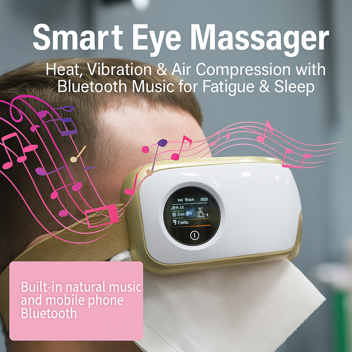 ANLT Smart Eye Massager – Heat, Vibration & Air Compression with Bluetooth Music for Fatigue & Sleep Support