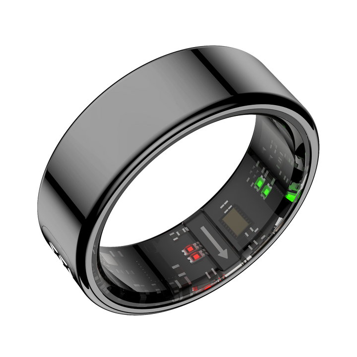 Nobu LEDA Smart Ring – Heart Rate, SpO₂ & Sleep Tracker with Gesture Control and App Integration - ANLT
