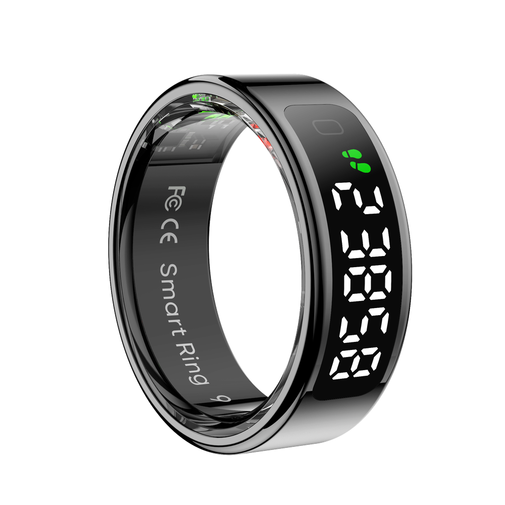 Nobu LEDA Smart Ring – Heart Rate, SpO₂ & Sleep Tracker with Gesture Control and App Integration - ANLT