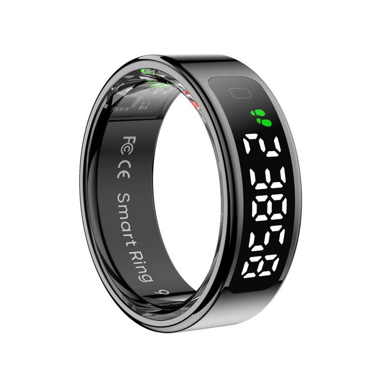 Nobu LEDA Smart Ring – Heart Rate, SpO₂ & Sleep Tracker with Gesture Control and App Integration - ANLT