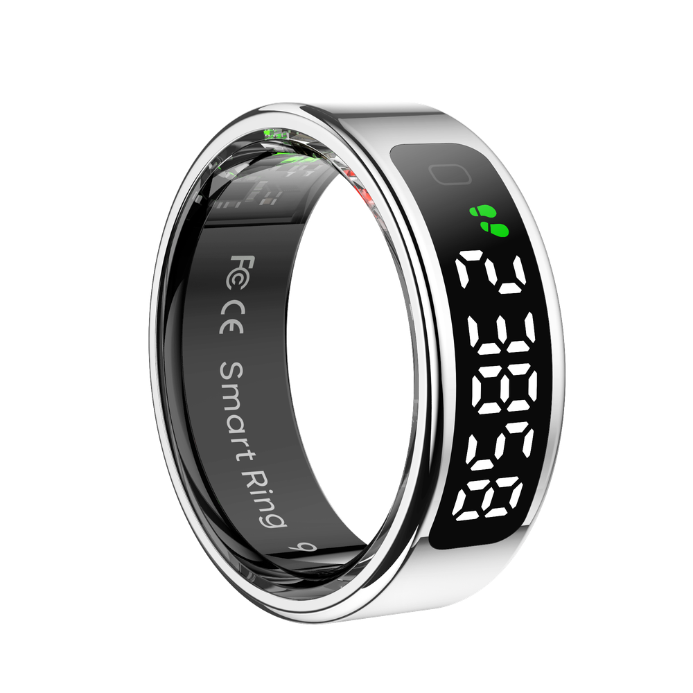 Nobu LEDA Smart Ring – Heart Rate, SpO₂ & Sleep Tracker with Gesture Control and App Integration - ANLT