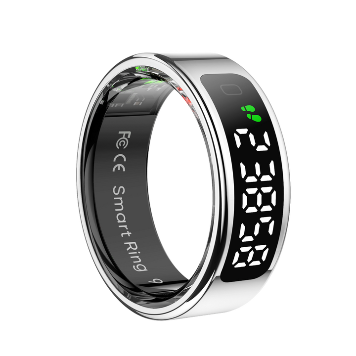 Nobu LEDA Smart Ring – Heart Rate, SpO₂ & Sleep Tracker with Gesture Control and App Integration - ANLT