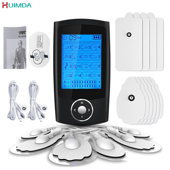 ANLT 16-Mode EMS TENS Digital Therapy Machine – Muscle Stimulator & Body Slimming Massager - ANLT