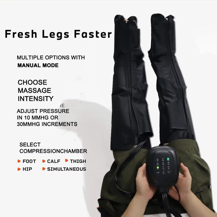 Pneumatic Compression Leg Recovery System Foot Massager for Circulation and Relaxation Calf Massage Reduce Muscle Tension Device