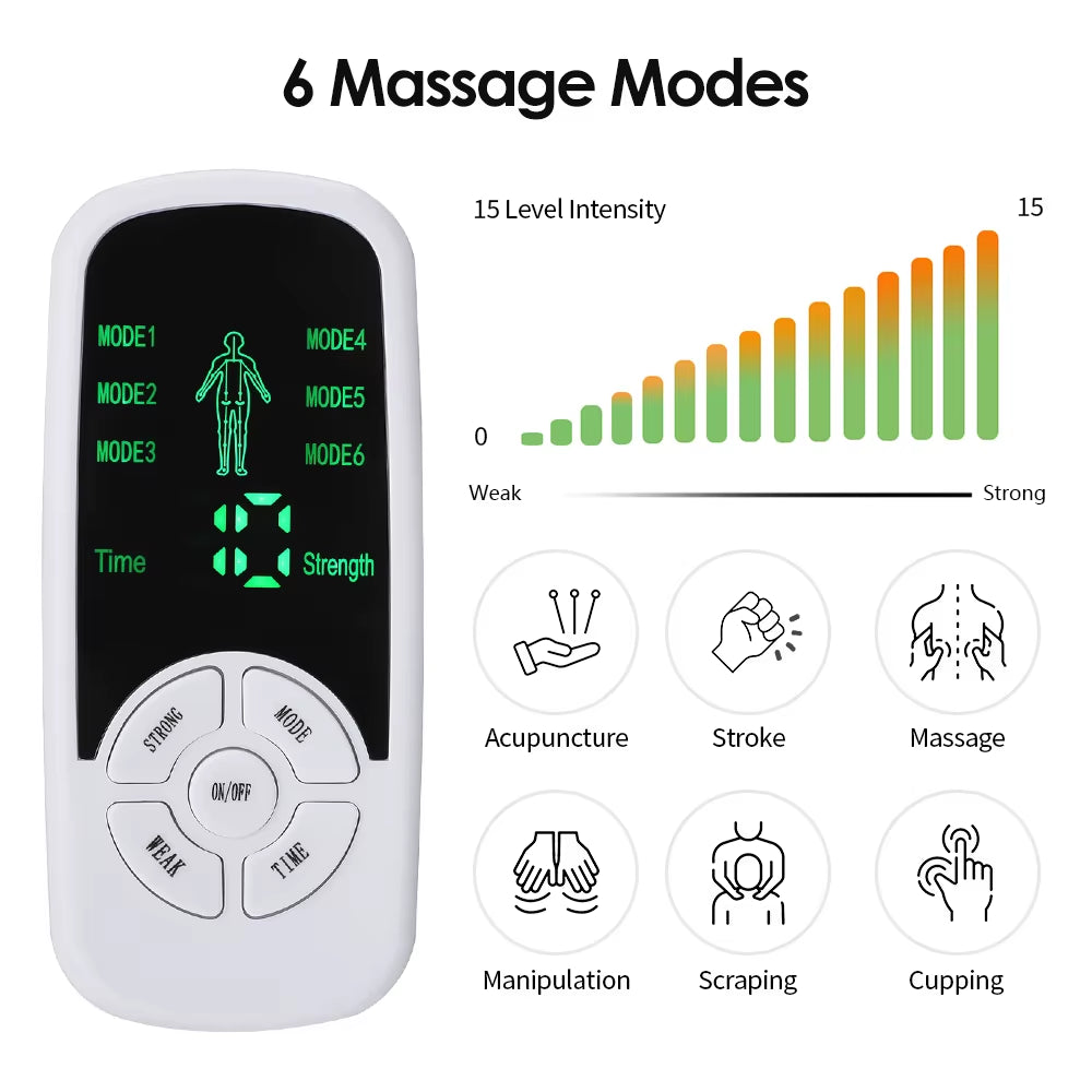 ANLT Multi-Functional EMS TENS Digital Massager – Rechargeable Muscle Massager - ANLT