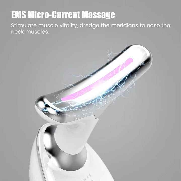 7 Color LED Face Lifter Neck Beauty EMS Neck Face Lifting Massager Skin Tighten Device Photon anti Wrinkle Double Chin Remover