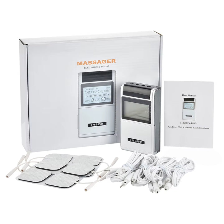 ANLT 15-Mode TENS Acupuncture Massager – Digital Pain Relief Device with 8 Electrode Pads - ANLT